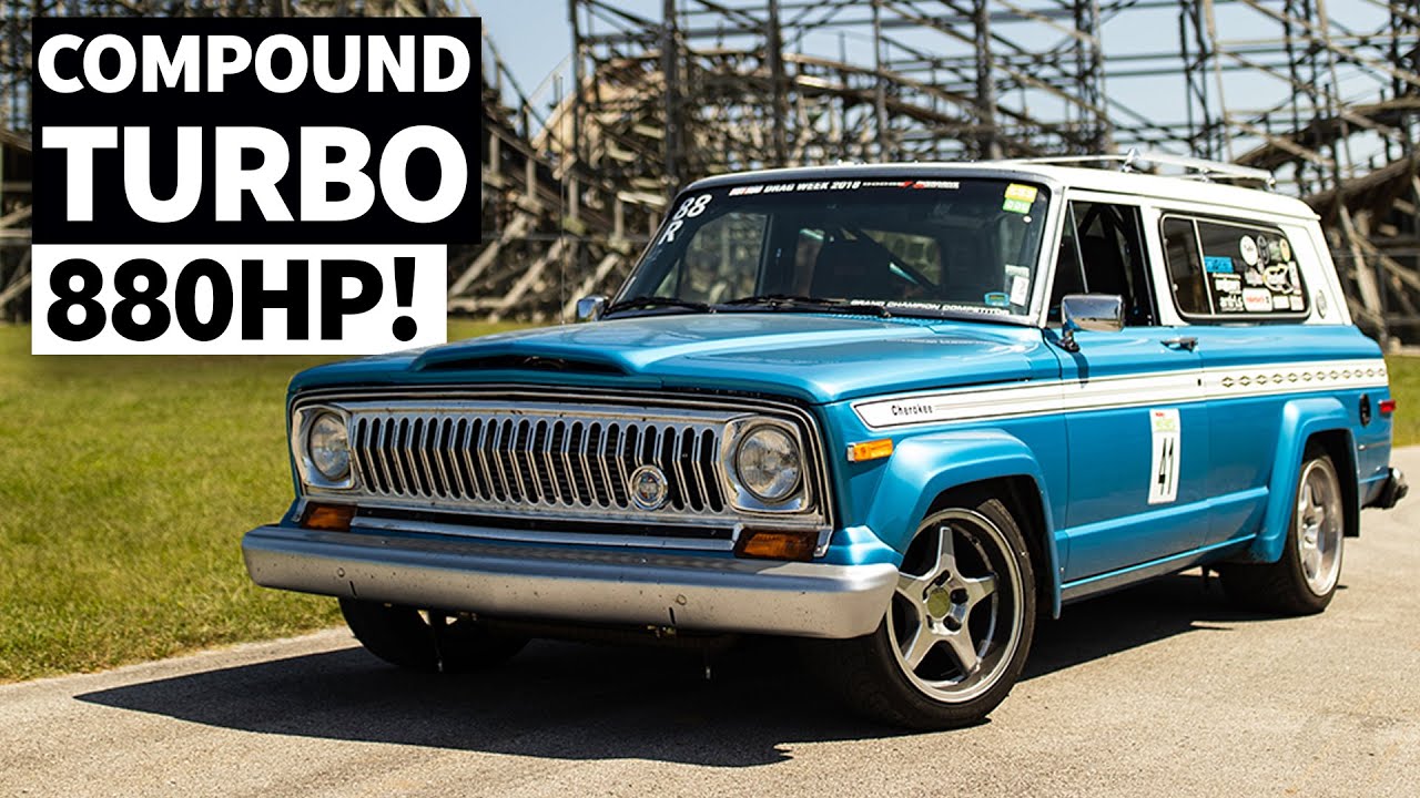 880hp 5.7l Hemi Swapped, Turbo’d, 6 Speed ’75 Jeep. And it Handles!
