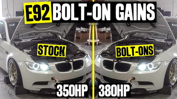 Dyno Time, Before and After. Simple Bolt-ons = Unlocking +30hp on Vin’s E92 BMW M3!