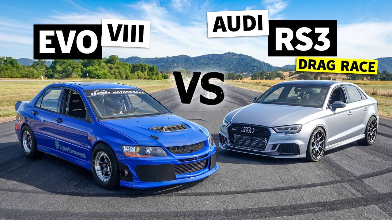 AWD Power Battle: Audi RS3 vs. Mitsubishi Evo // This vs. That