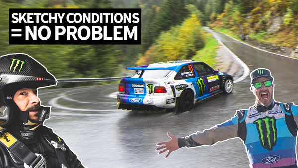 Ken Block Goes Flat Out in 6th Gear Through Fog And Rain in the Swiss Alps With Neil Cole!