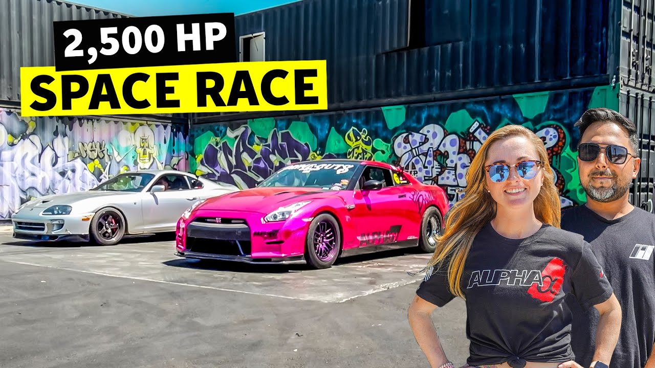 First Space Race in the New Backlot: 2500hp Matchup! R35 GT-R vs MKIV Supra