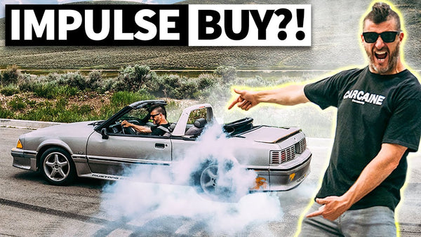 Ken Block Buys a Fox Body Mustang for $4,000. Drop Top Burnouts!