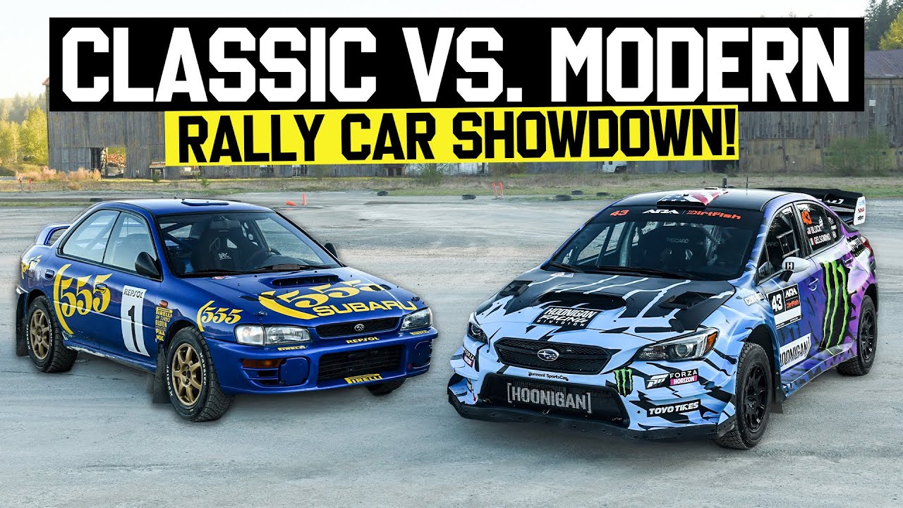What’s Faster: Older Rally Car -OR- New Rally Car?? Ken Block Compares GC8 VS 2021 Subaru WRX STI