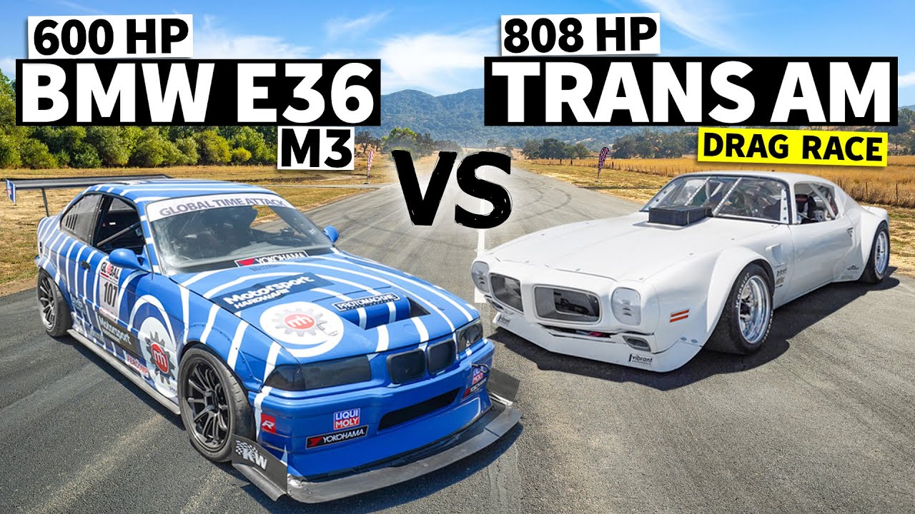 Hand-built widebody 808hp TRANS AM vs Time Attack E36 M3  // This VS That