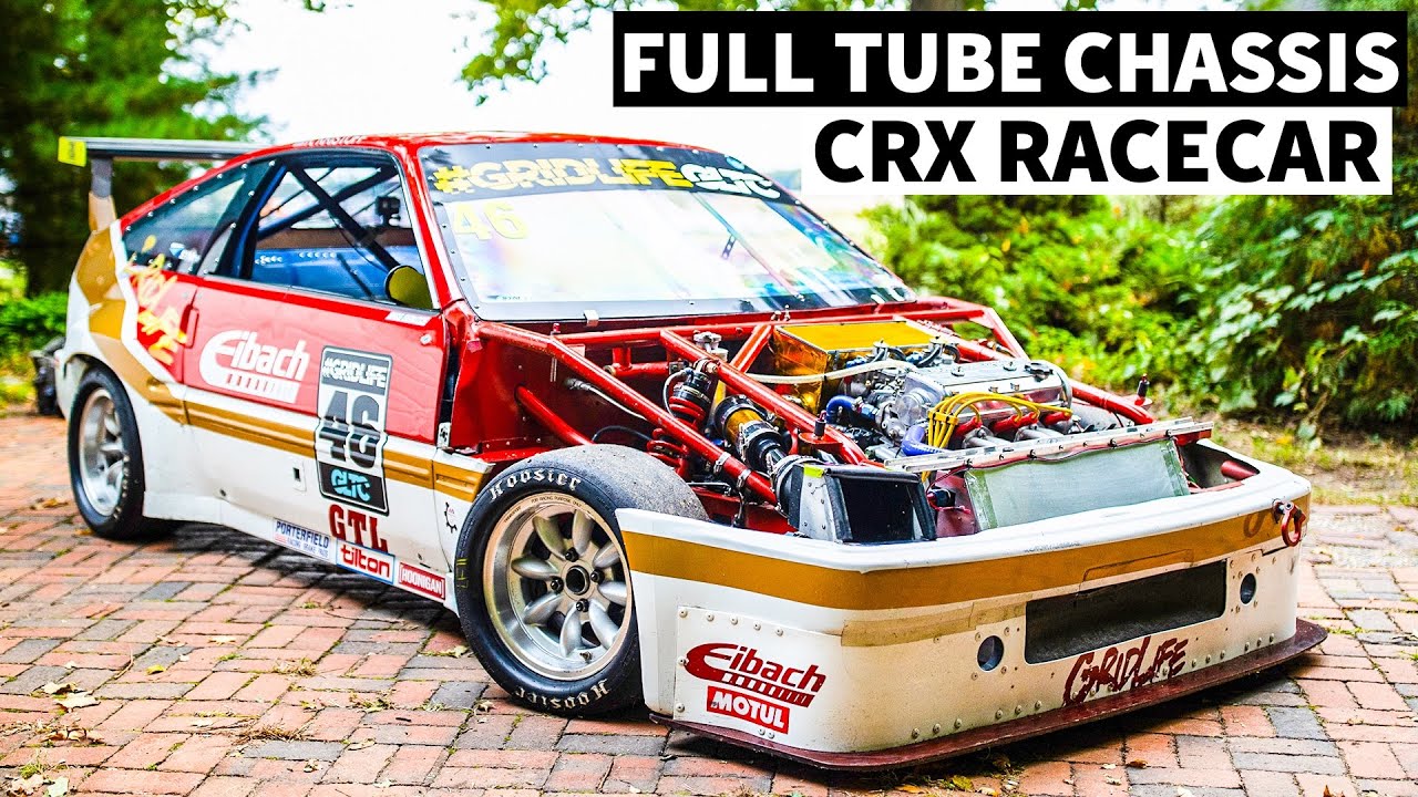 Full Tube Chassis CRX Racecar With a 30 Year Old Engine (And it Still Rips!)