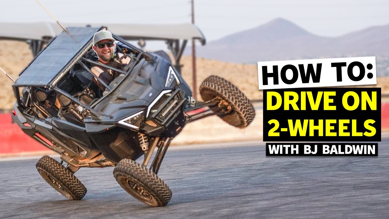 Driving on Two Wheels?? BJ Baldwin Teaches us How to Stunt in a Polaris RZR (and Bonus Loki Shreds!)