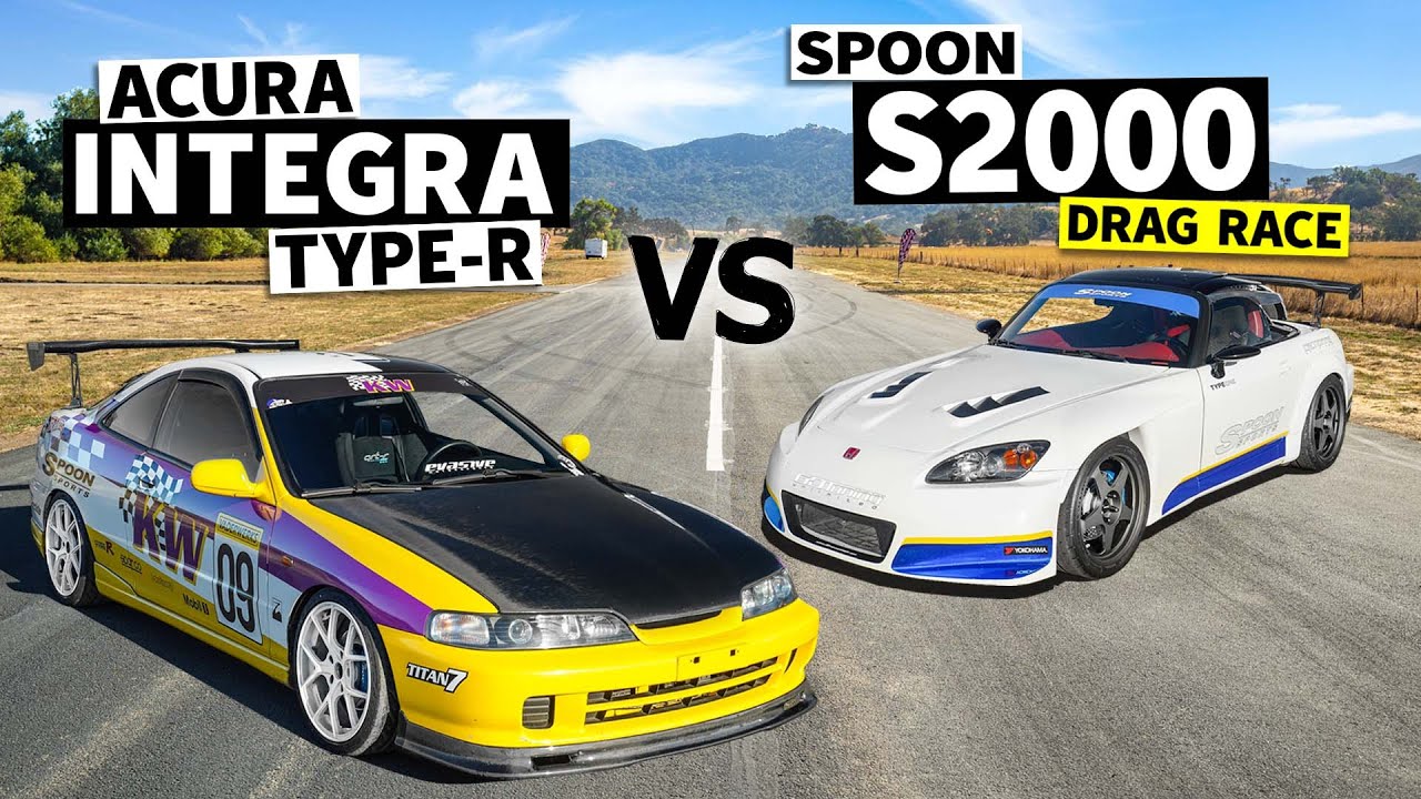 Acura Integra Type R vs Honda S2000! FWD vs RWD VTEC drag race. // THIS vs THAT