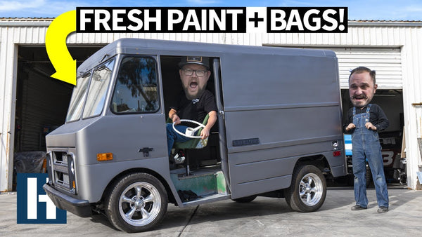 Merch Van Gets Airbags, Steel Paint, Interior and More... Building Our Ultimate Chevy P10!