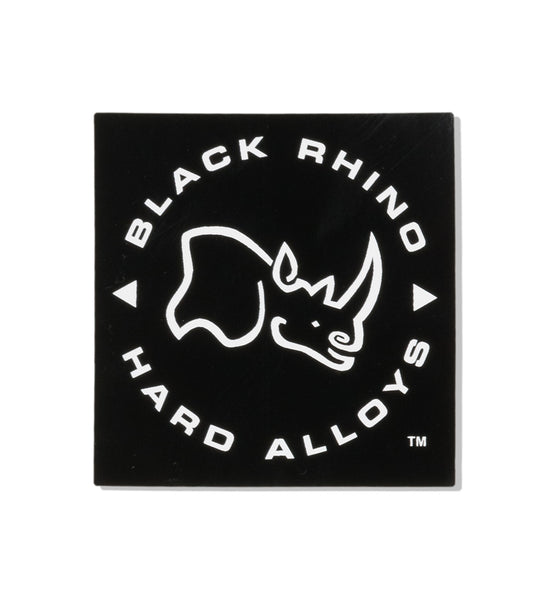 Black Rhino Square Sticker (2.5")