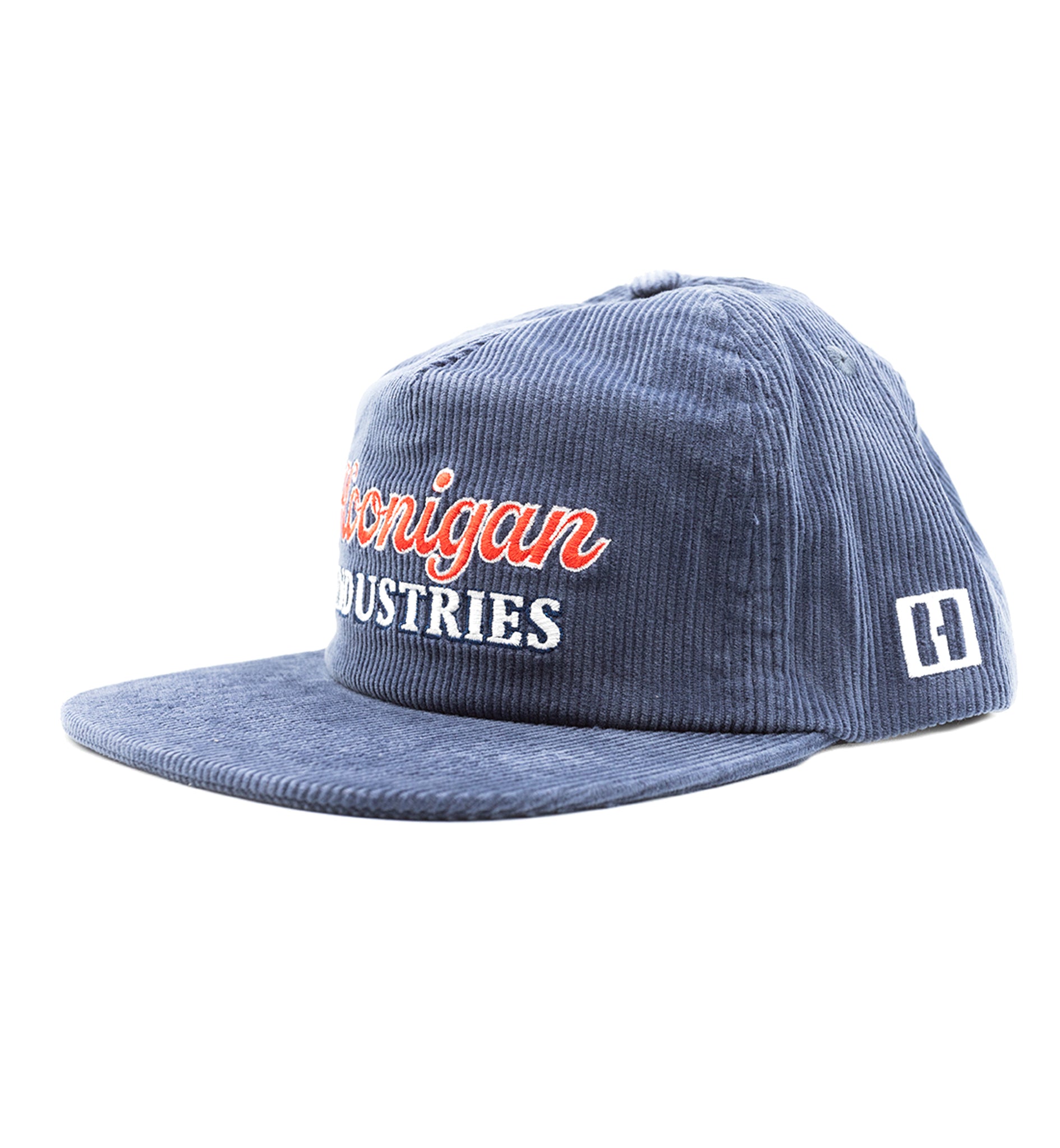 Hoonigan ROCKIES unstructured snapback hat in navy blue with embroidered logo on front.