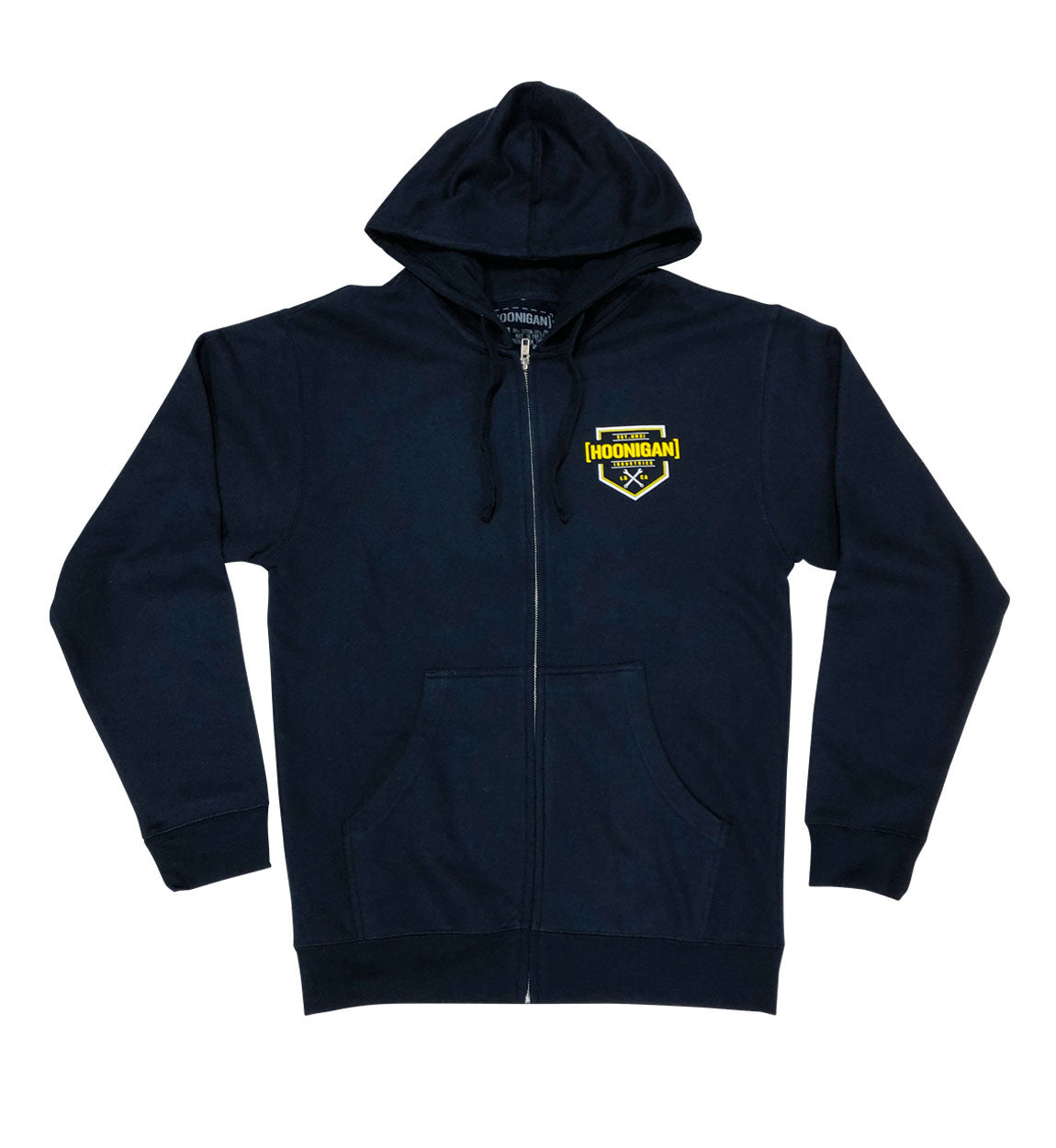 Black and yellow zip best sale up hoodie