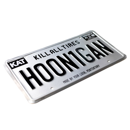 Hoonigan METAL License Plate