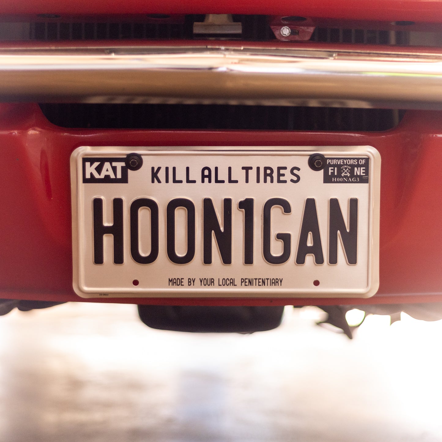 Hoonigan METAL License Plate