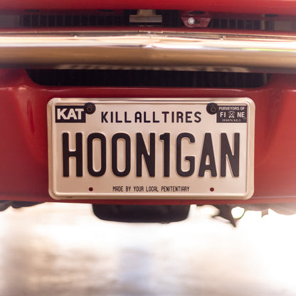 Hoonigan METAL License Plate