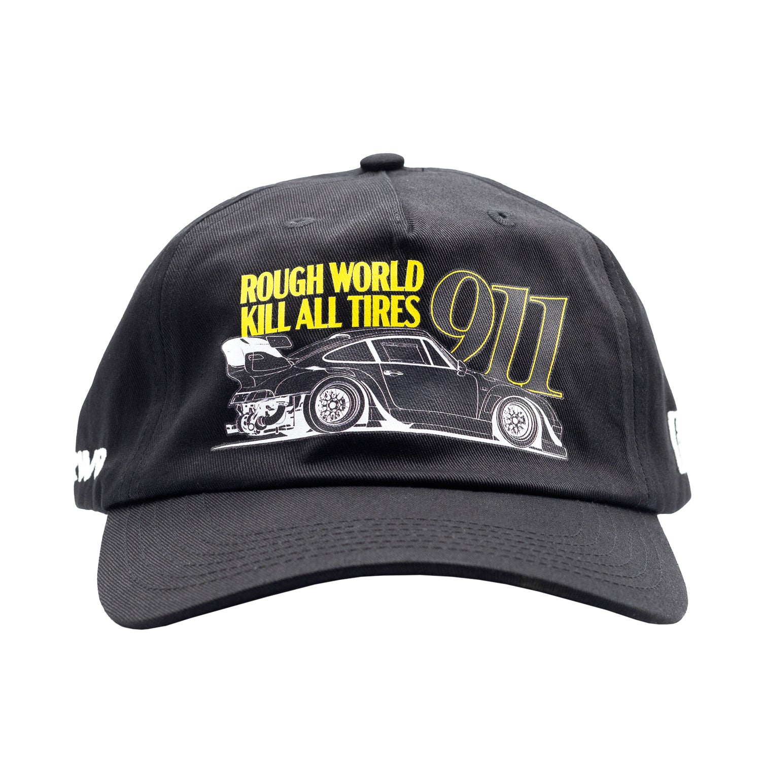 Hoonigan x RWB ROUGH WORLD KILL ALL TIRES Unstructured Strapback Hat