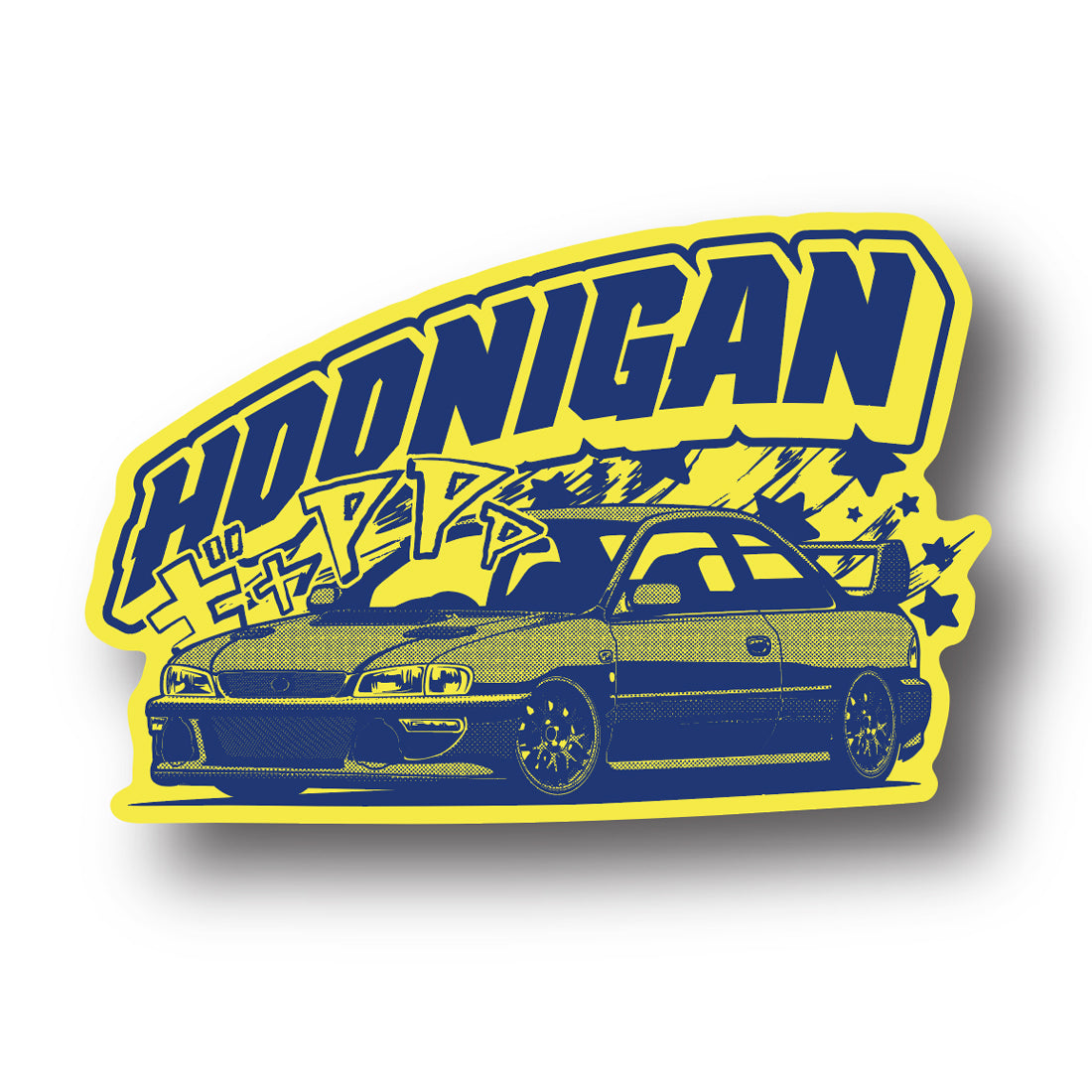 Hoonigan THE WORLD IS FLAT Sticker (3.75")