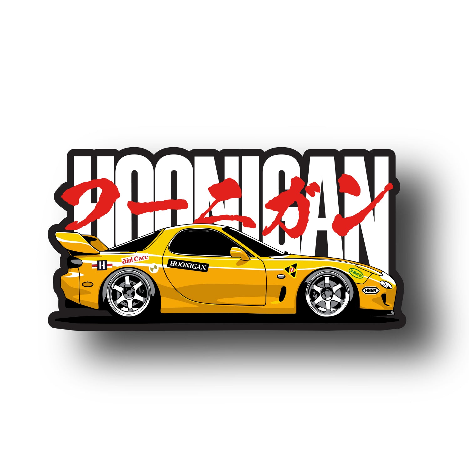 Hoonigan NEO AKAGI Sticker (4.5")