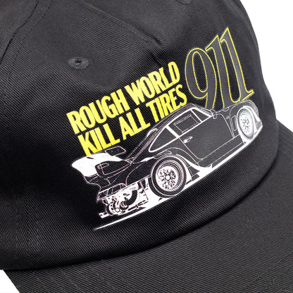 Hoonigan x RWB ROUGH WORLD KILL ALL TIRES Unstructured Strapback Hat