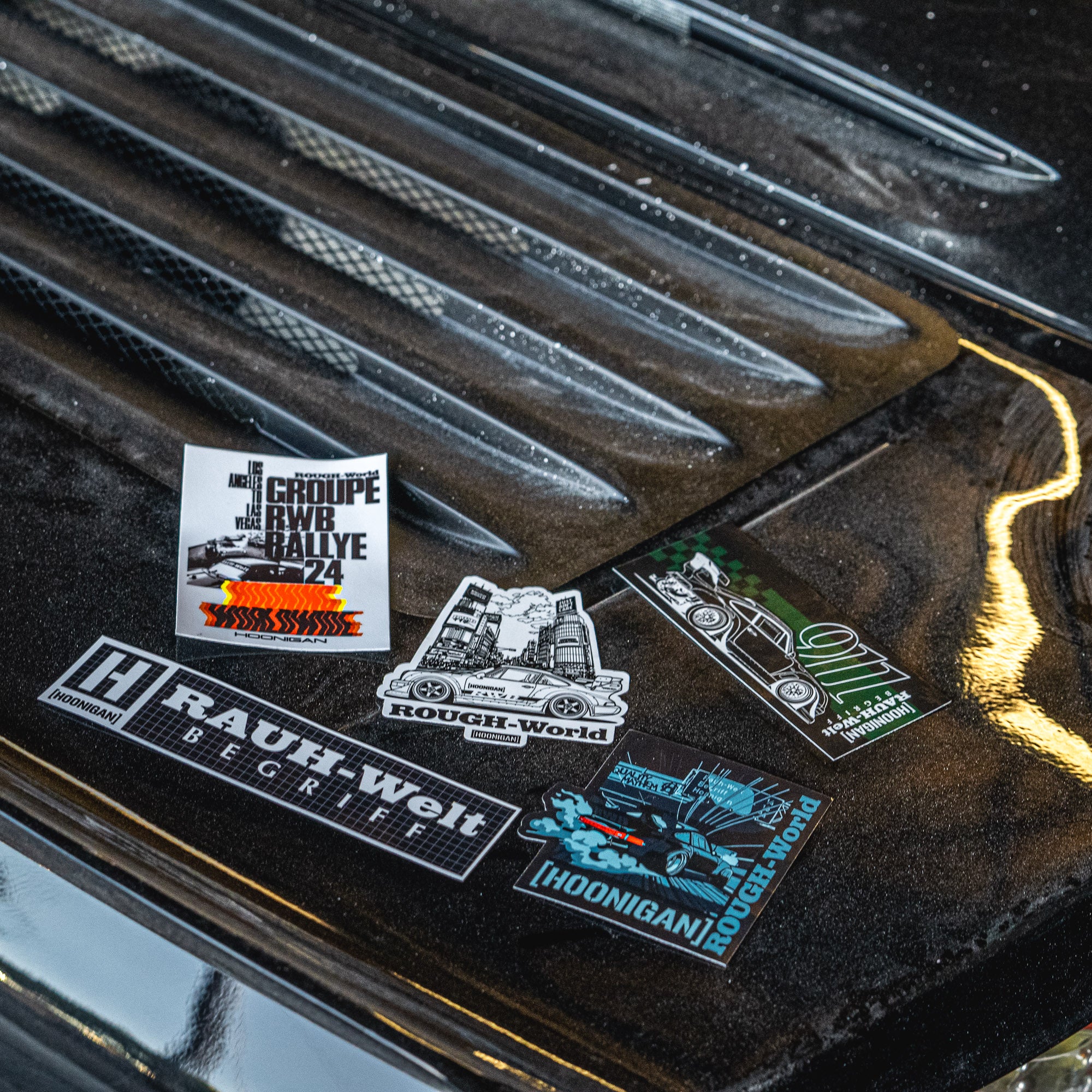 Hoonigan X RWB RWKAT Sticker (5")