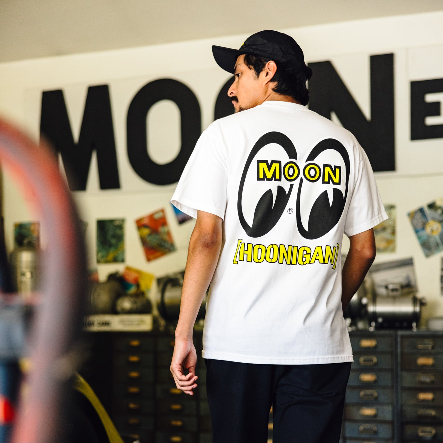 Hoonigan x Mooneyes HOON AND MOON Short Sleeve Tee