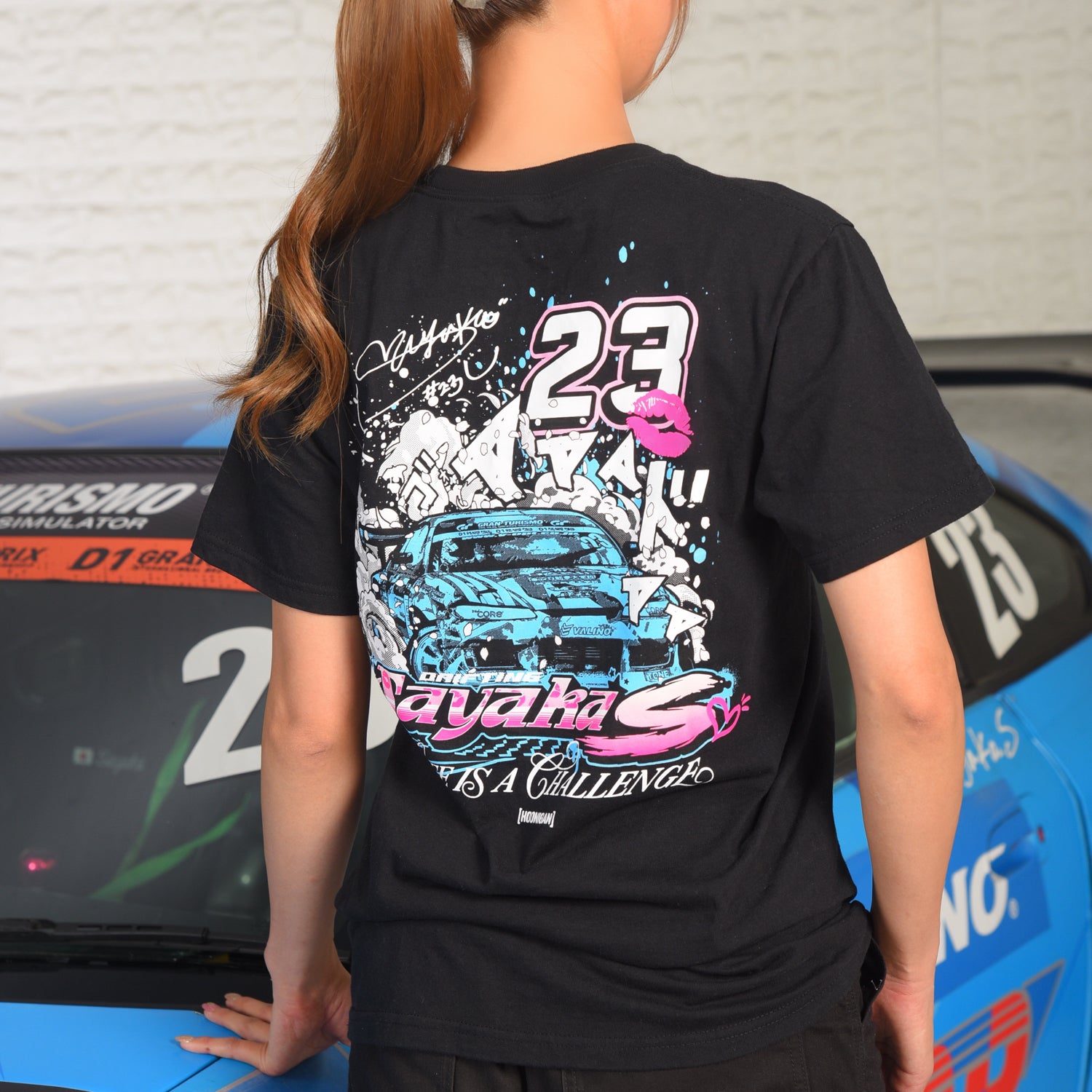 Hoonigan X Sayaka DRIFTING SAYAKA Short Sleeve Tee