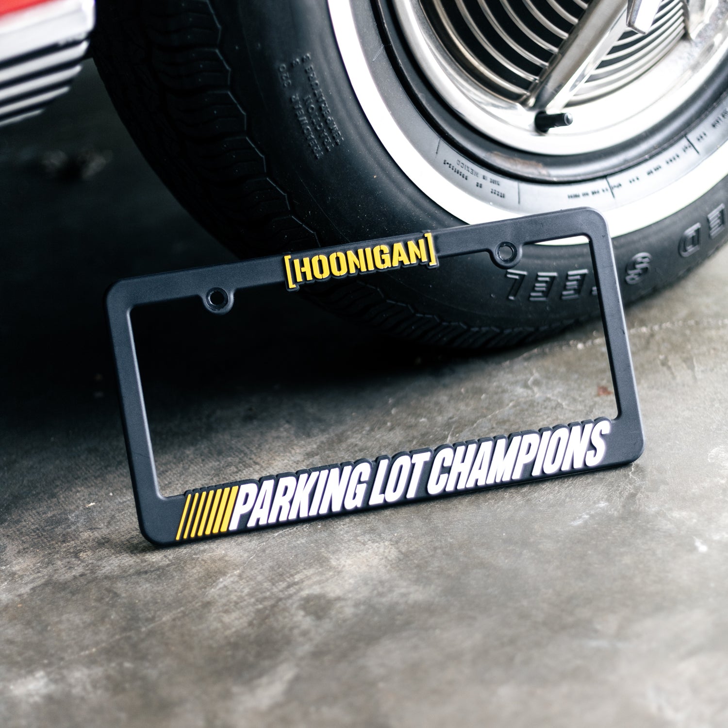 Hoonigan PARKING LOT CHAMPIONS License Plate Frame