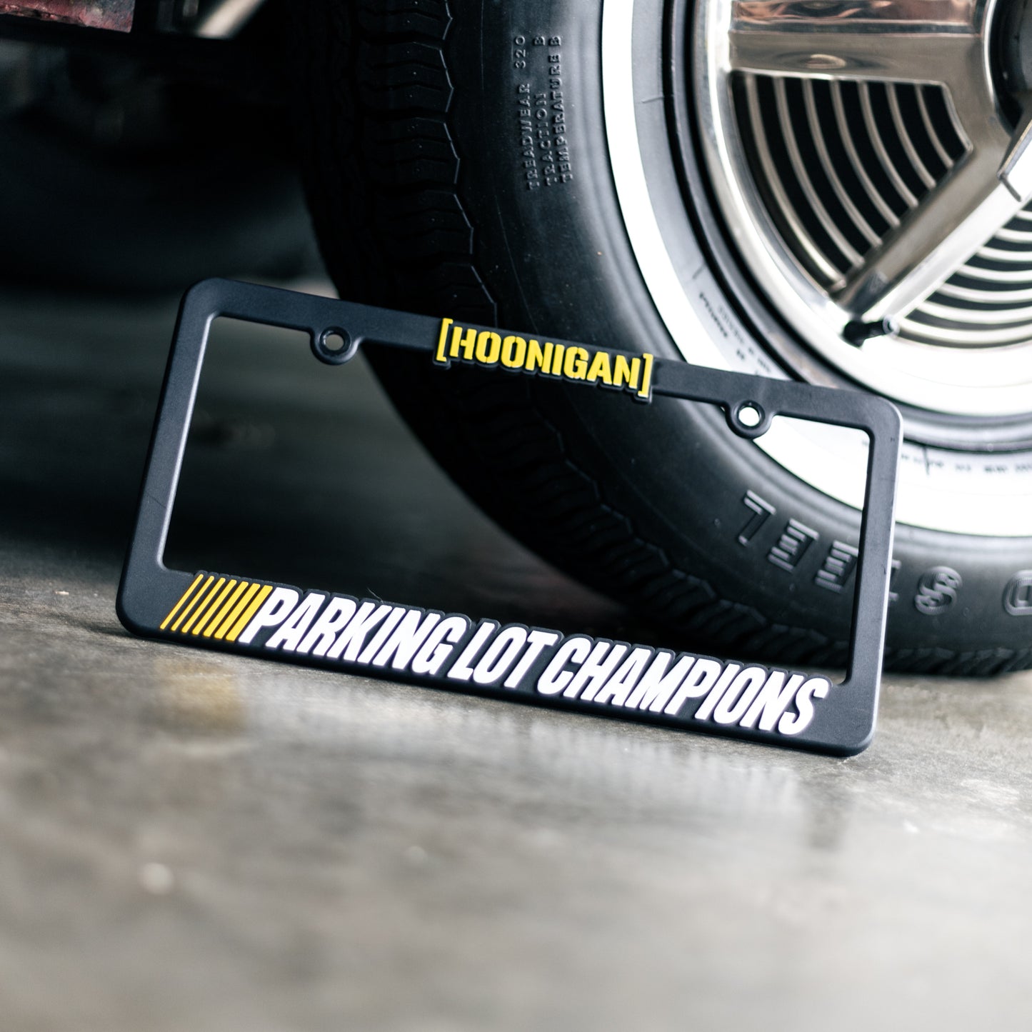 Hoonigan PARKING LOT CHAMPIONS License Plate Frame