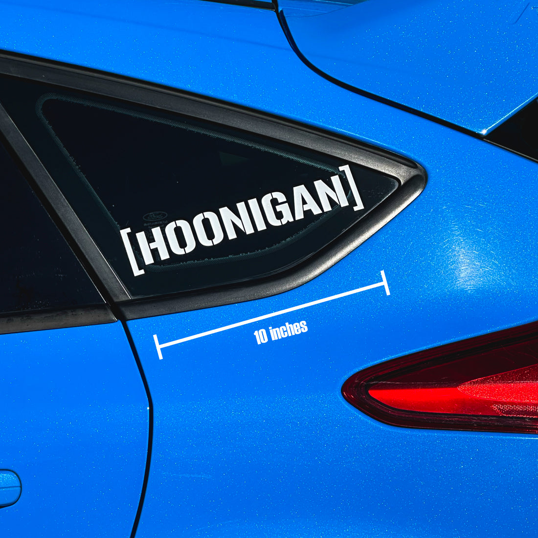 Hoonigan SMALL DIE CUT CENSOR BAR BRACKET LOGO Sticker (10")