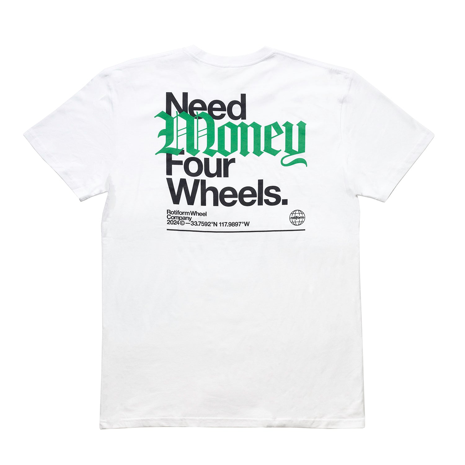 Rotiform NEED WHEELS Short Sleeve Tee