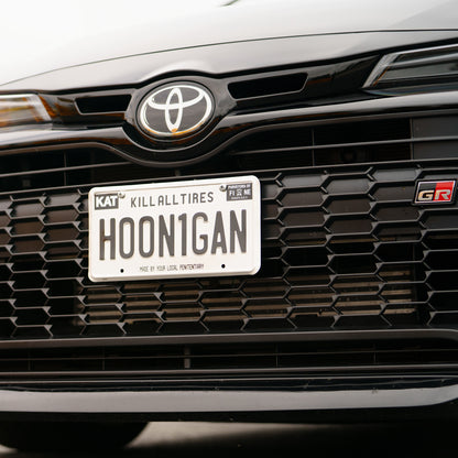 Hoonigan METAL License Plate