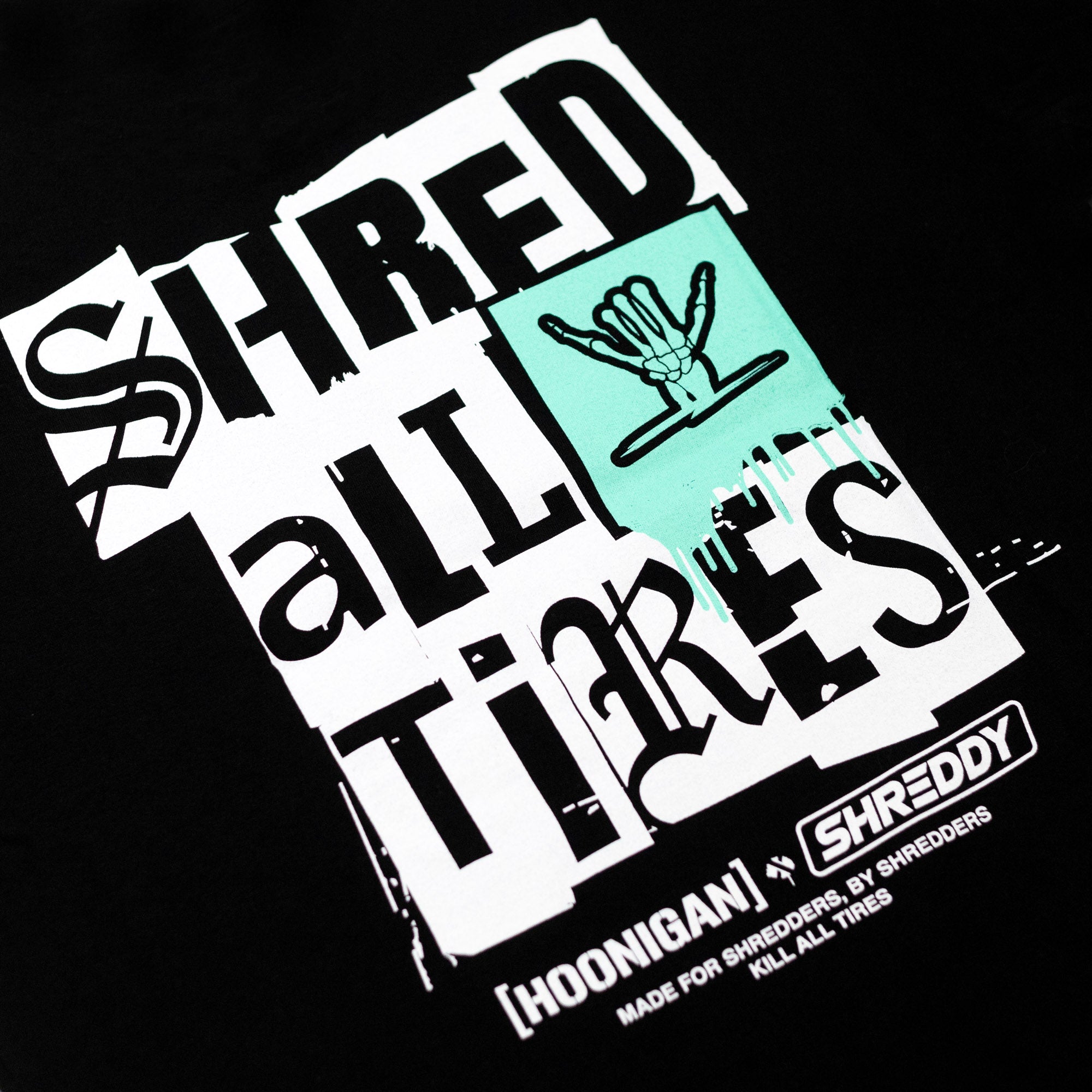 Hoonigan x Shreddy SHRED ALL TIRES Short Sleeve T-Shirt