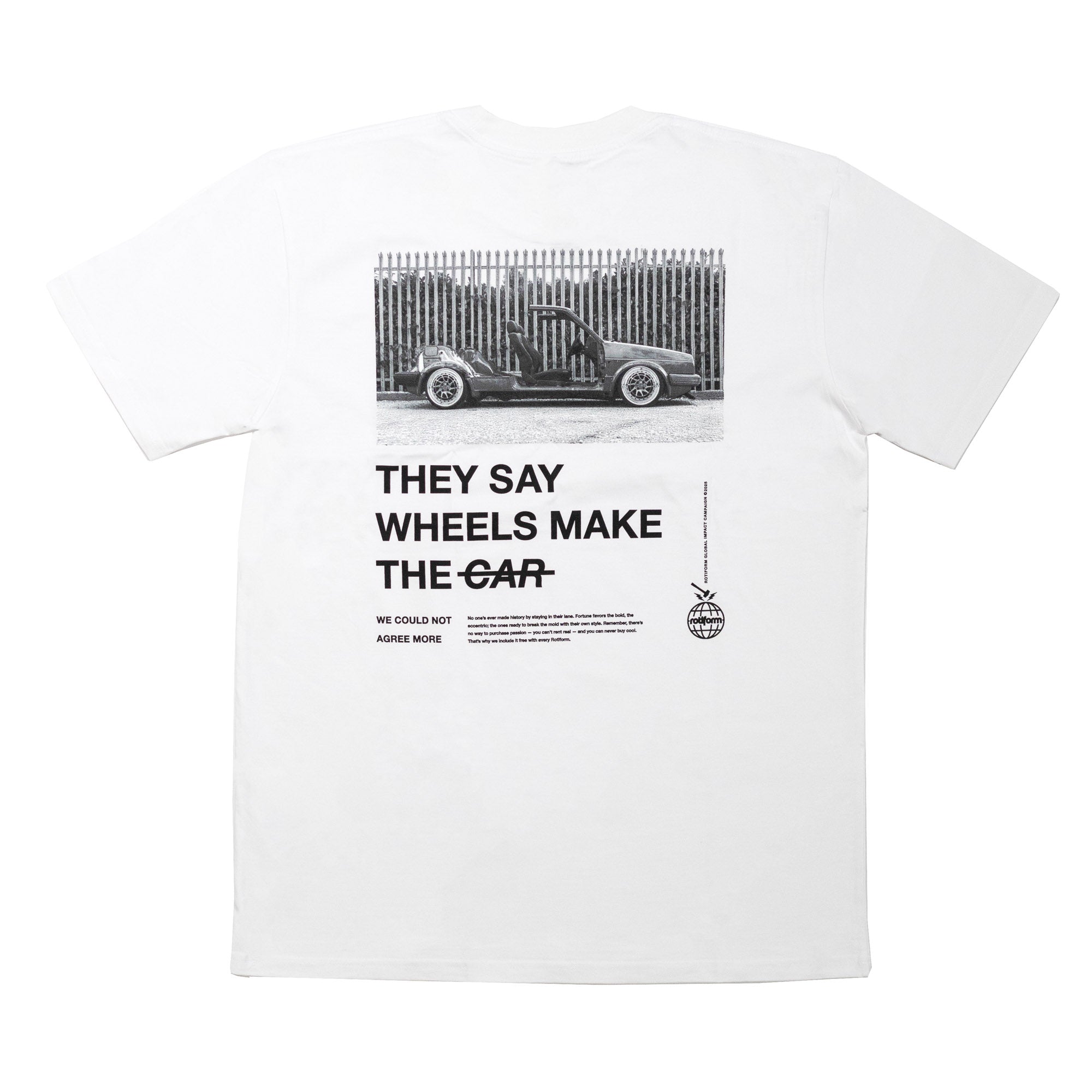 Rotiform WHEELS MAKE THE CAR Short Sleeve T-Shirt