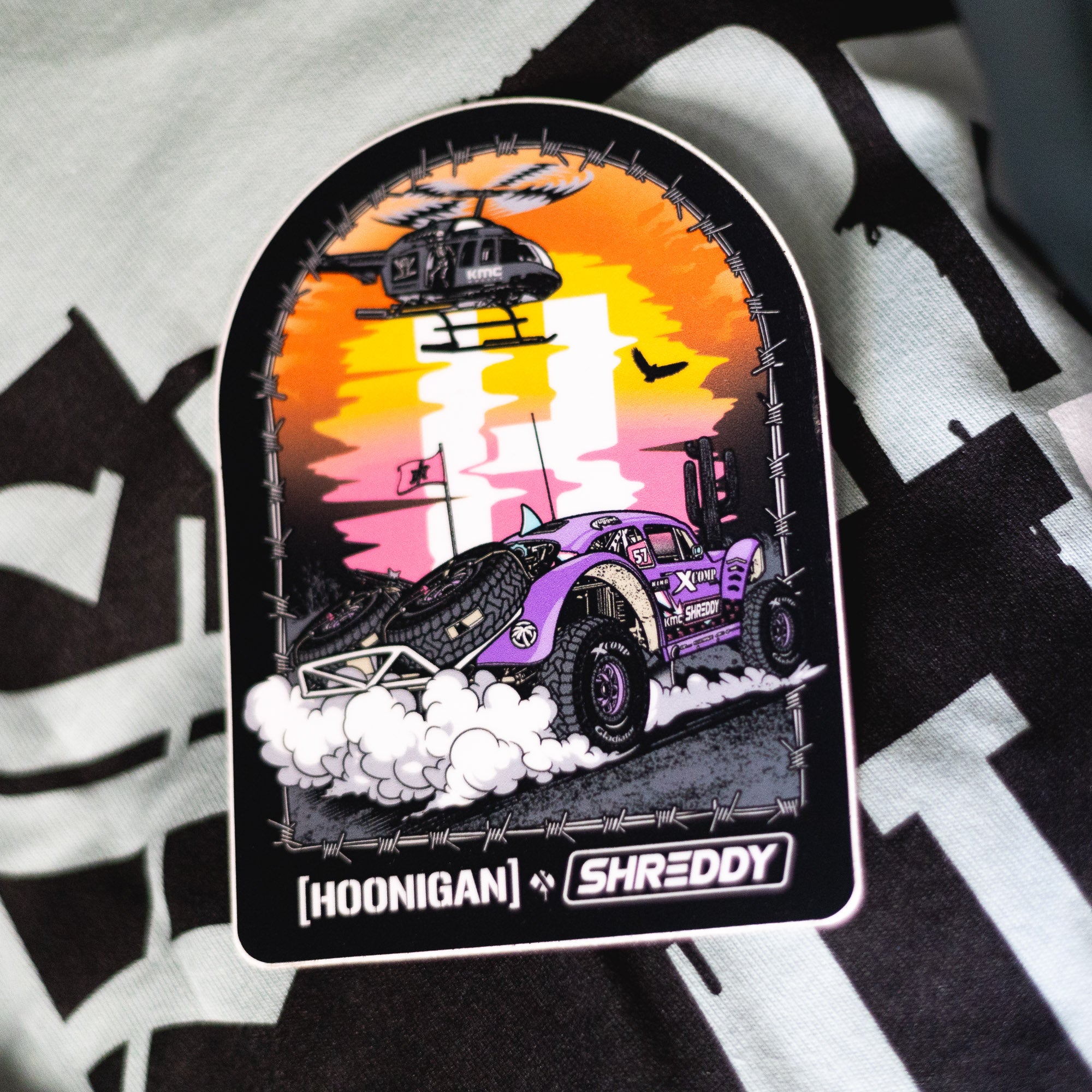 Hoonigan x Shreddy DESERT Sticker (4.7")