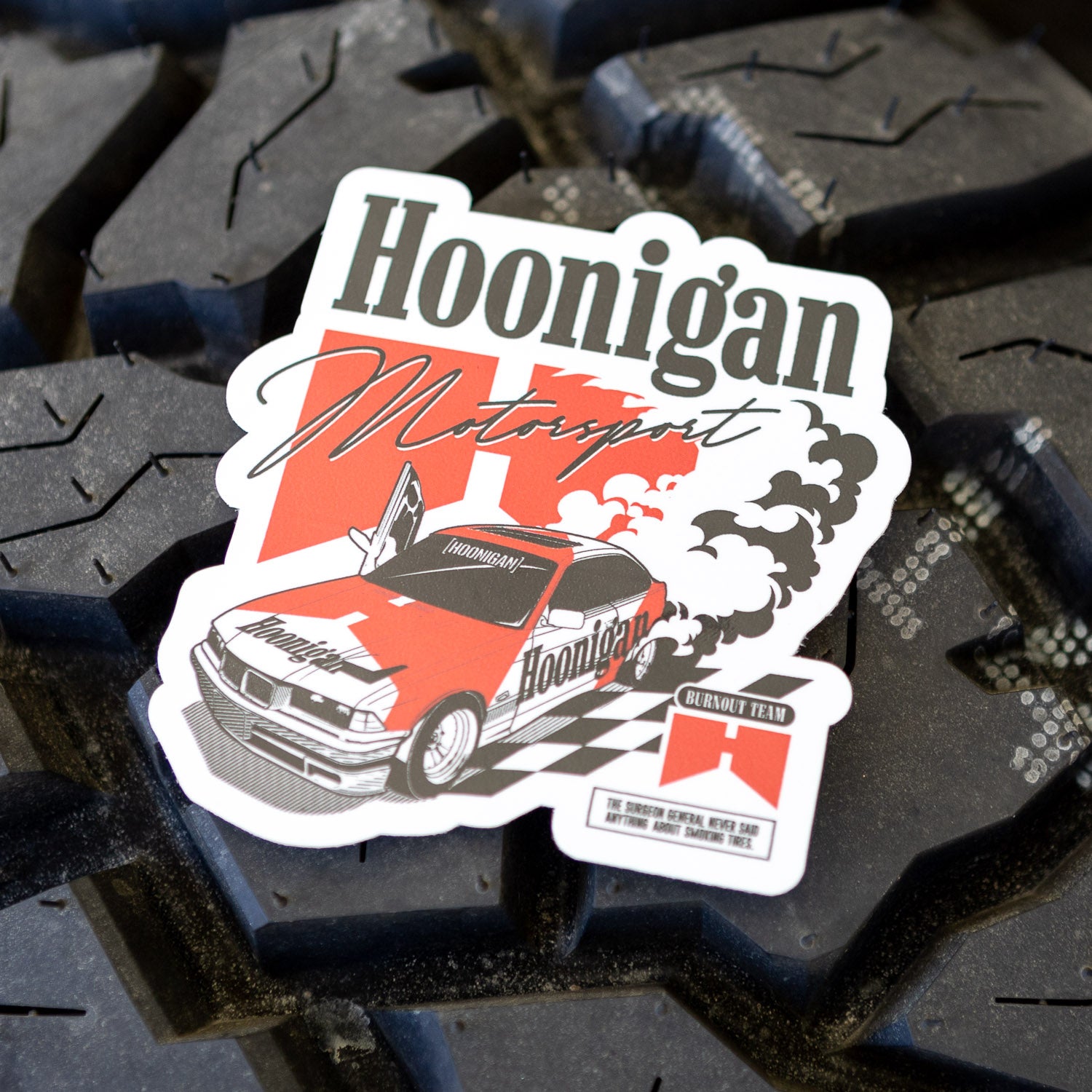 Hoonigan BURNOUT TEAM Sticker (4")