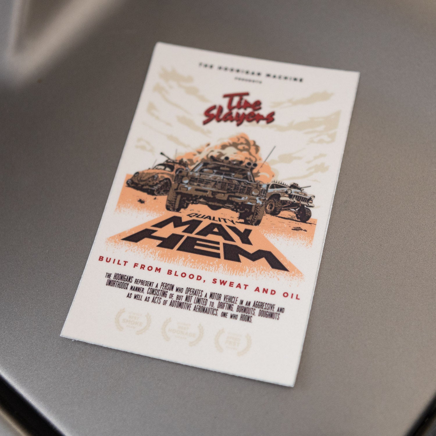 Hoonigan MAYHEM ROAD Sticker (4.5")