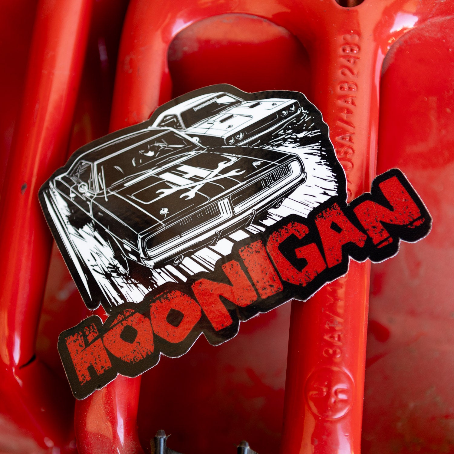 Hoonigan DOUBLE FEATURE Sticker (4.8")