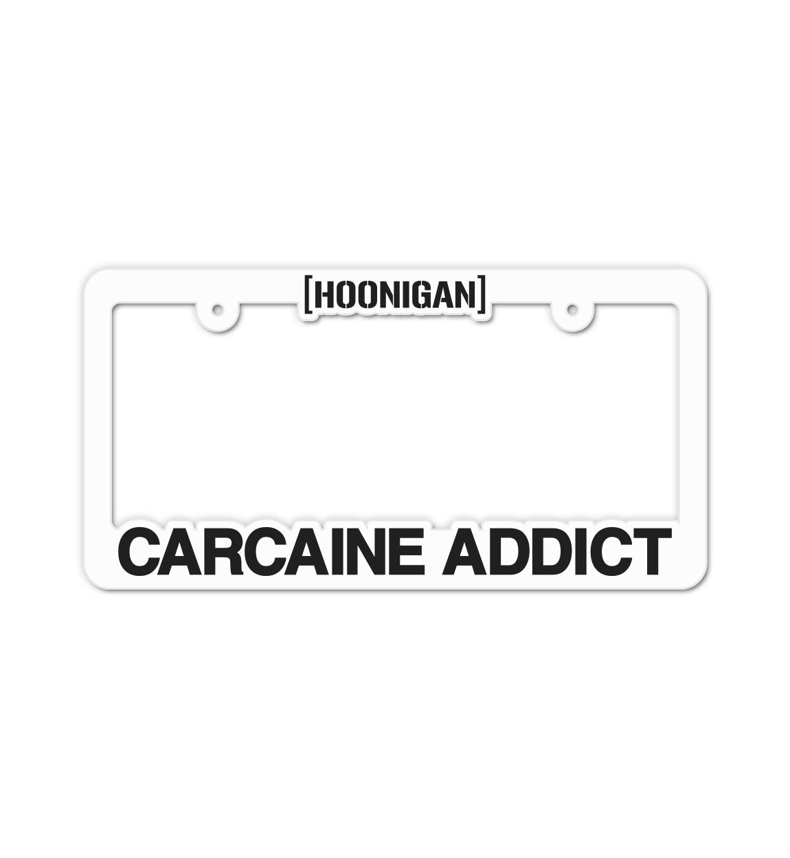 CARCAINE ADDICT plate frame