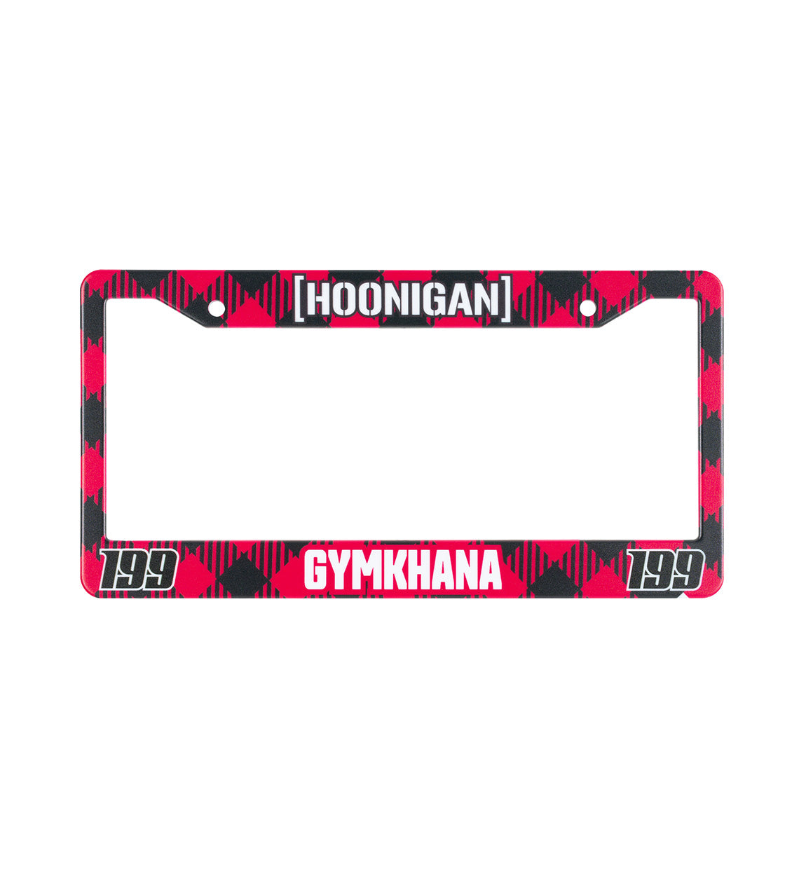 GYMKHANA BRACKET PLAID plate frame