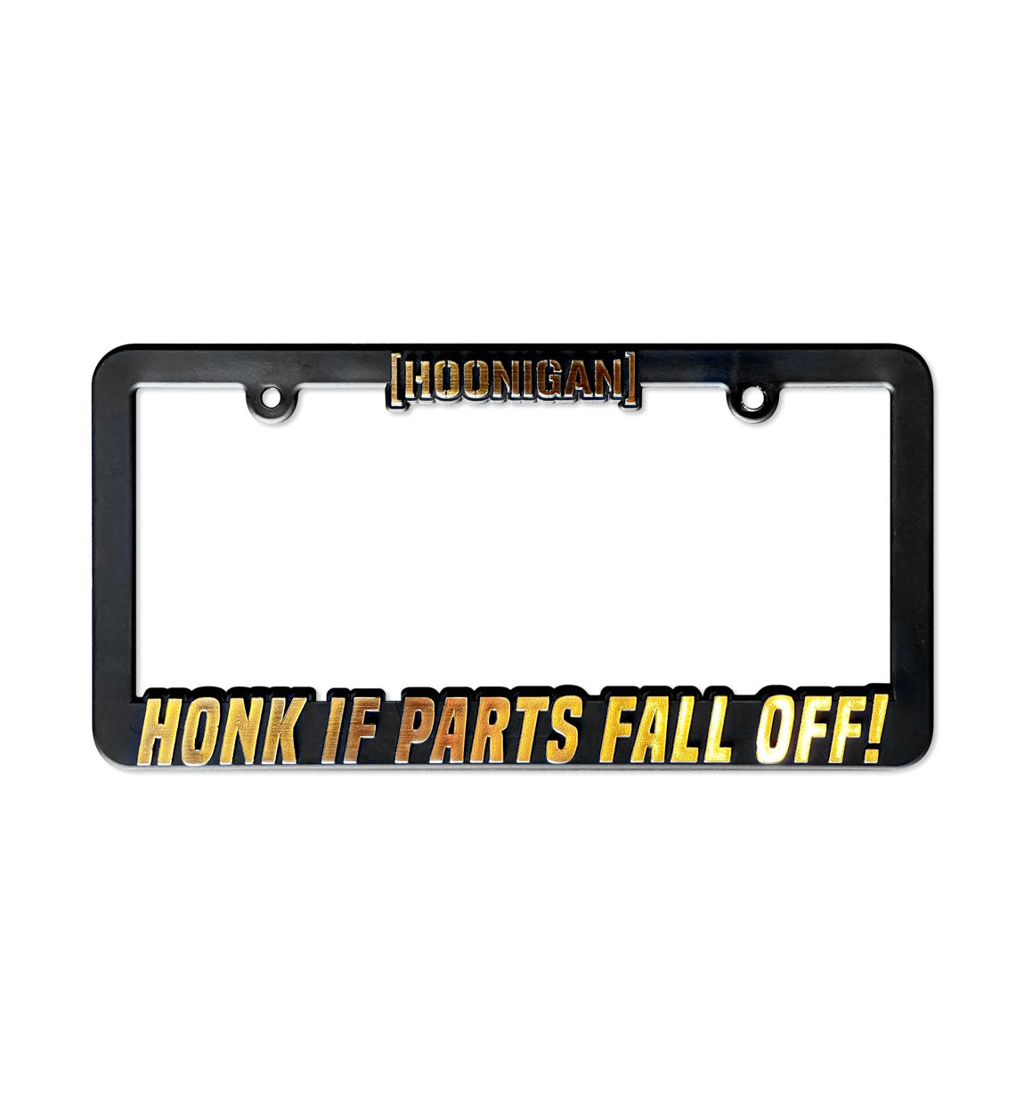Hoonigan HONK GOLD License Plate Frame