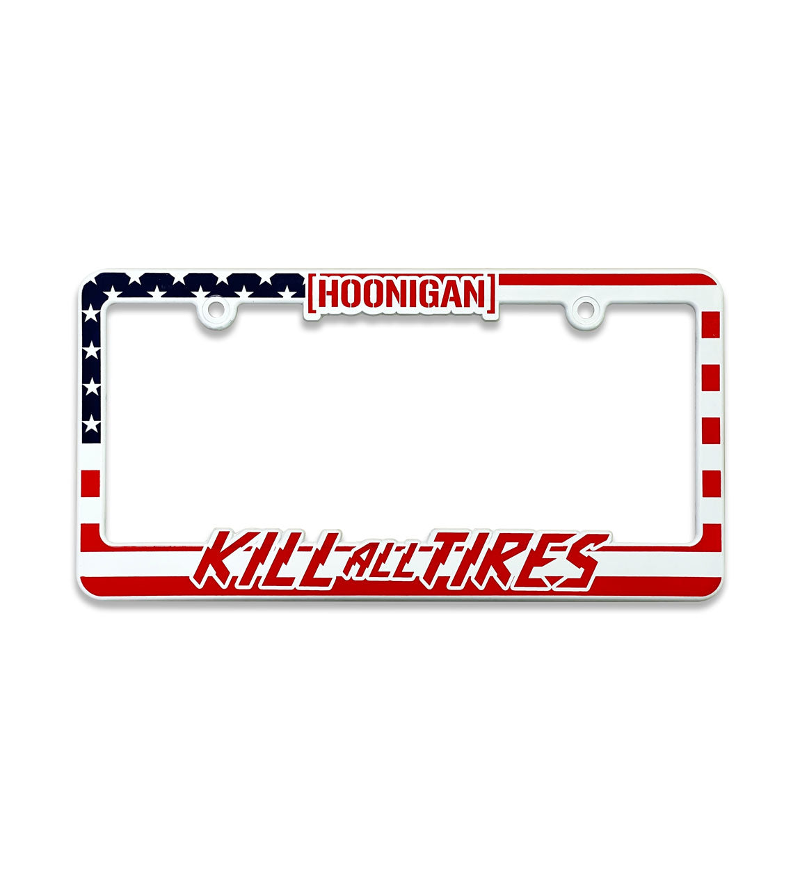 Hoonigan KILL ALL TIRES USA Plate Frame
