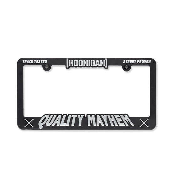 Hoonigan QUALITY MAYHEM Plate Frame