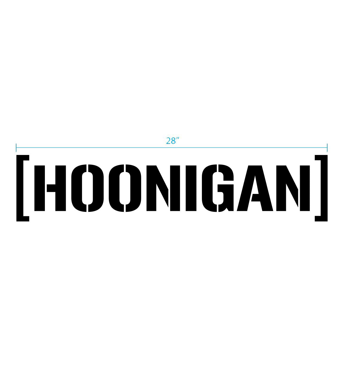 Hoonigan Large Die Cut CBar Premium 28Ã¢â‚¬? Vinyl Sticker