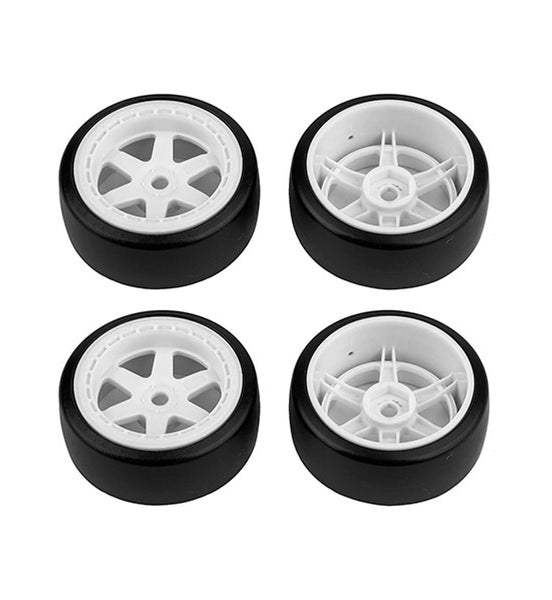 Team Associated HOONITRUCK RC Drift Tire & Fuel Block Wheel Set