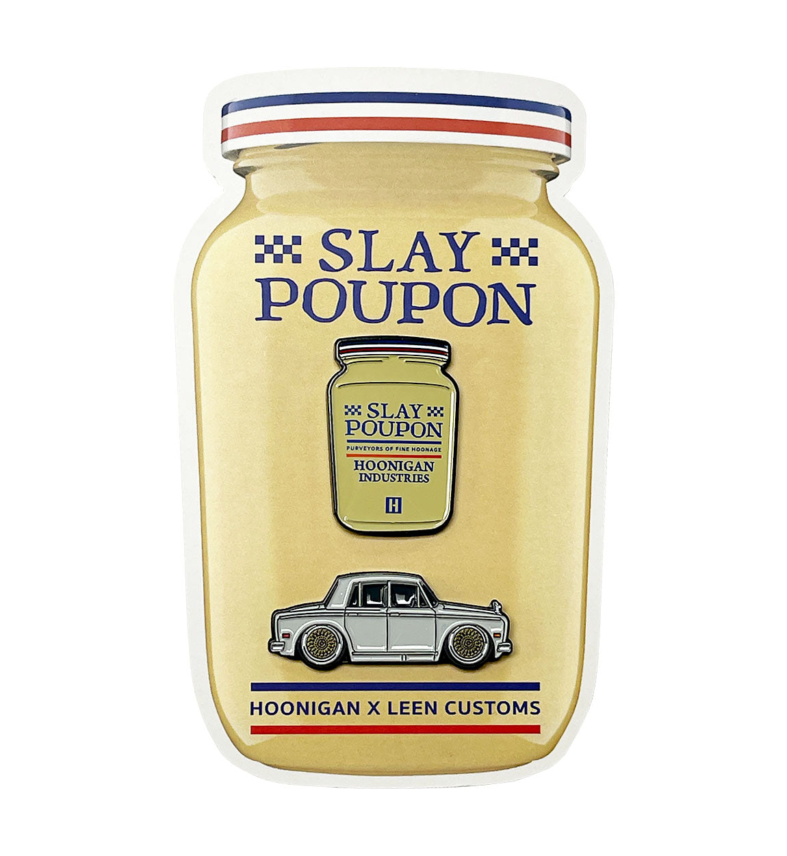 Hoonigan X Leen Customs Limited SLAY POUPON Collectible Pin Set