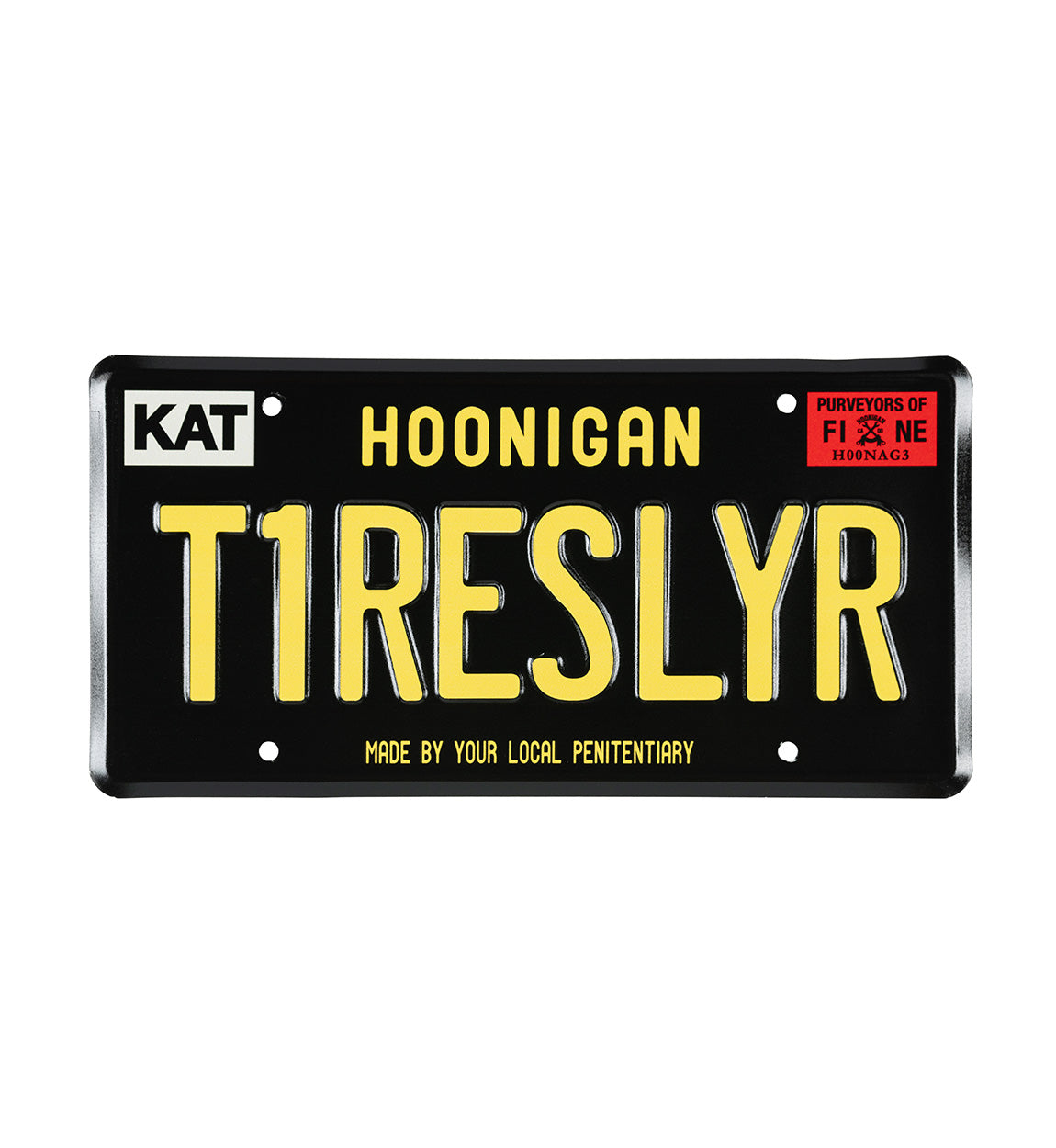 Hoonigan VINTAGE T1RESLYR License Plate