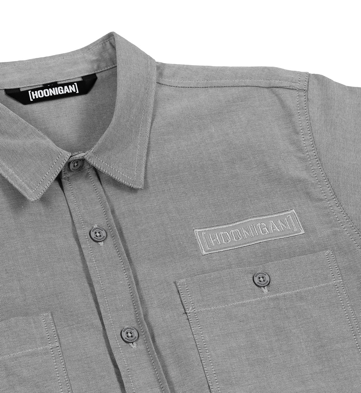 Hoonigan DONUT GARAGE Woven Short Sleeve Button-up Shirt