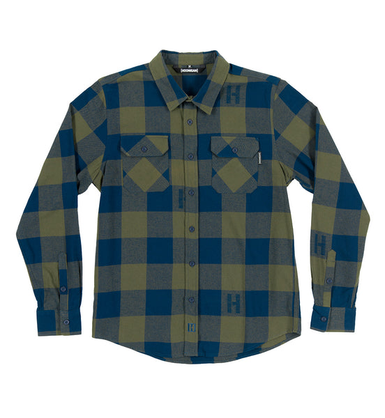 Hoonigan H Icon Woven Flannel Long Sleeve Shirt