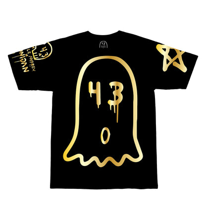 Ken Block x Trouble Andrew x Hoonigan BIG GHOST/43 GOLD short sleeve t-shirt